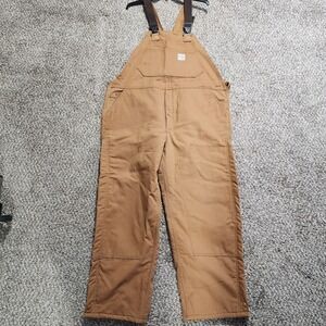 Vintage Carhartt FRR36 BRN Flame Resistant Bib Overalls Mens 42x32 ATPV50